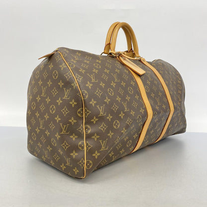 Louis Vuitton Boston Bag Monogram Keepall 55 Brown — view 2