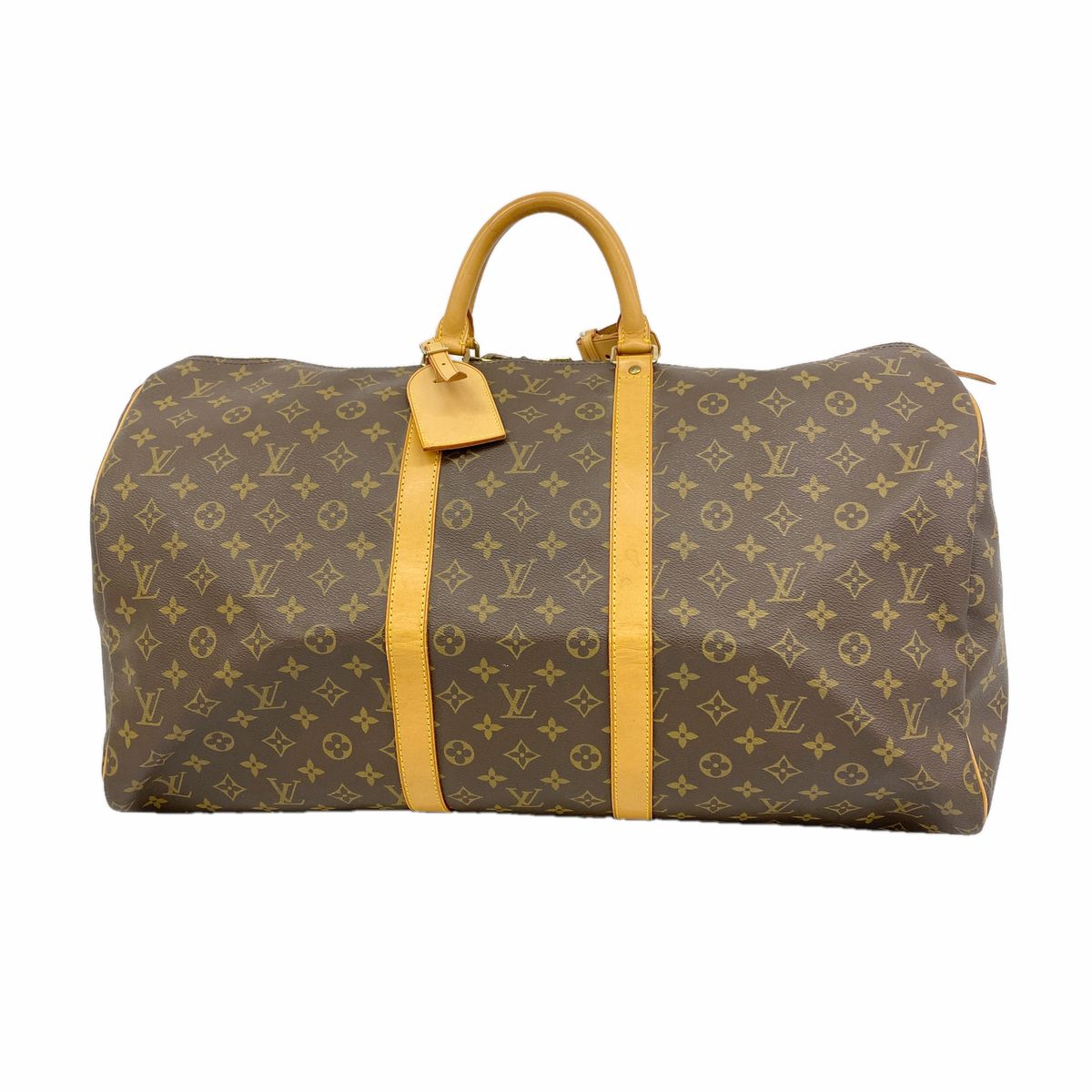 Louis Vuitton Boston Bag Monogram Keepall 55 Brown