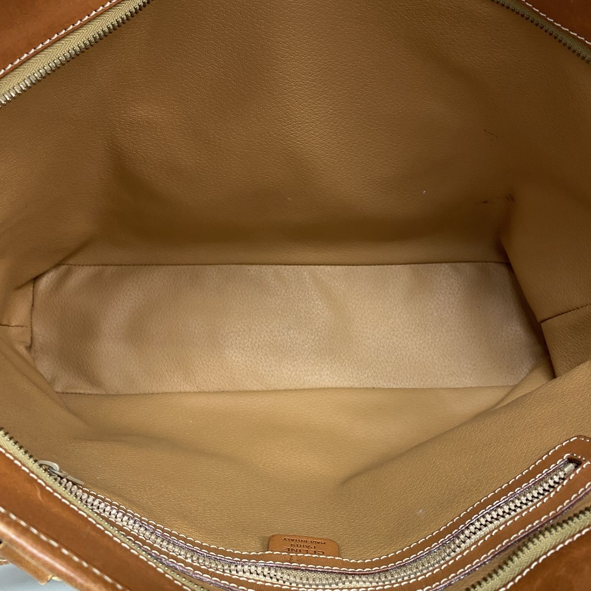 Celine Tote Bag Macadam Brown Gold — view 4