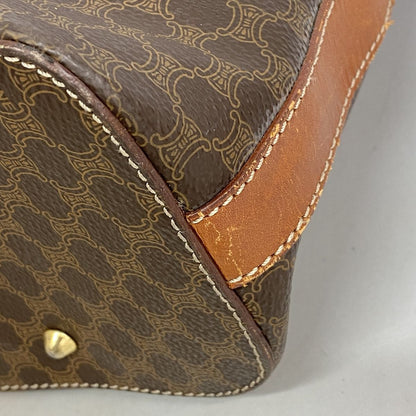 Celine Tote Bag Macadam Brown Gold — view 7