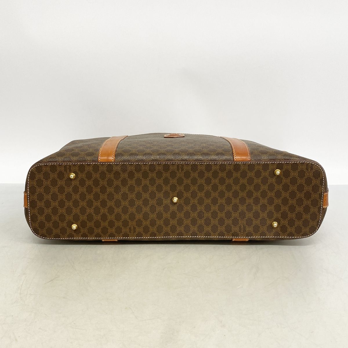 Celine Tote Bag Macadam Brown Gold — view 3