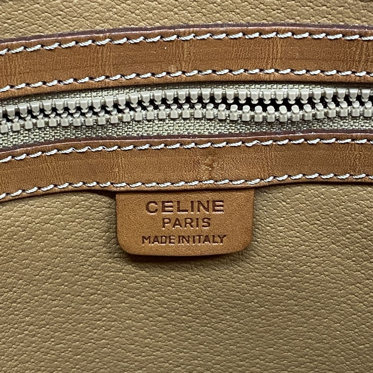 Celine Tote Bag Macadam Brown Gold — view 5