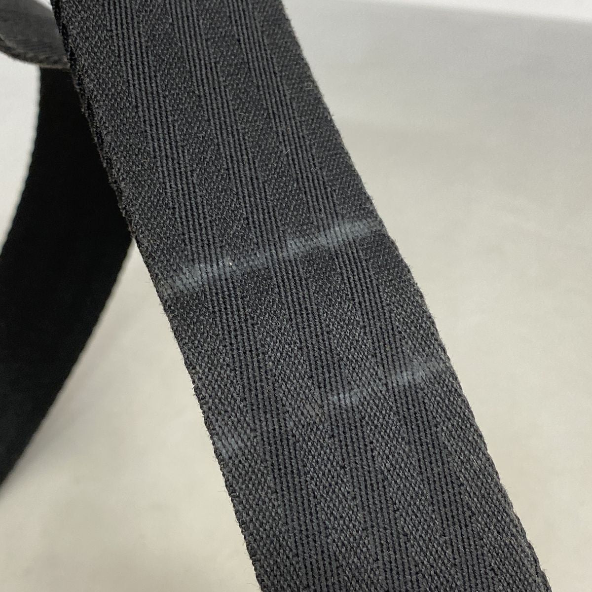 Hermes Business Bag Acapulco Odinatour Toile Chevron Black Silver 2-Way Back — view 8