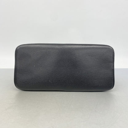 Chanel Tote Bag Reissue Caviar Leather Black Silver — view 3