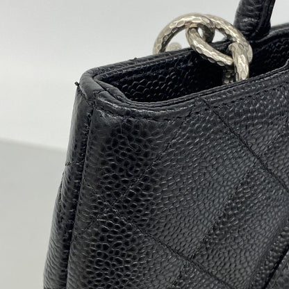 Chanel Tote Bag Reissue Caviar Leather Black Silver — view 6