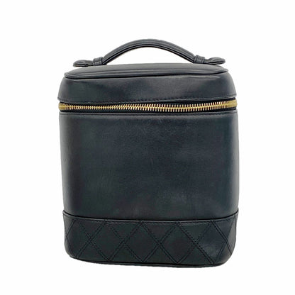 Chanel Vanity Bag Bicolor Lambskin Black Gold