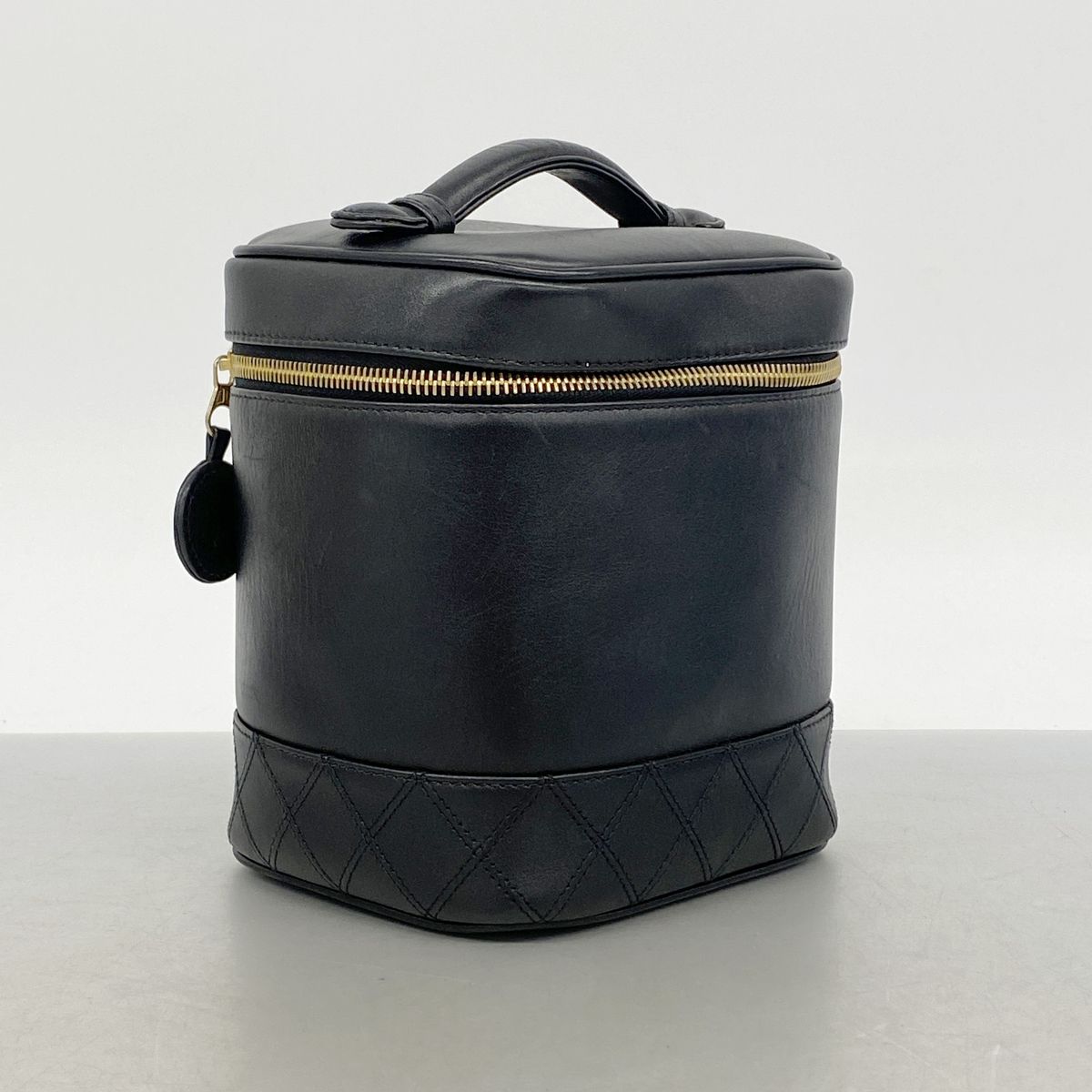 Chanel Vanity Bag Bicolor Lambskin Black Gold — view 2
