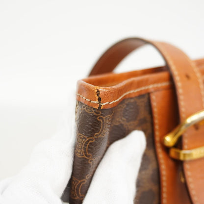 Celine Tote Bag Macadam Brown Gold — view 6