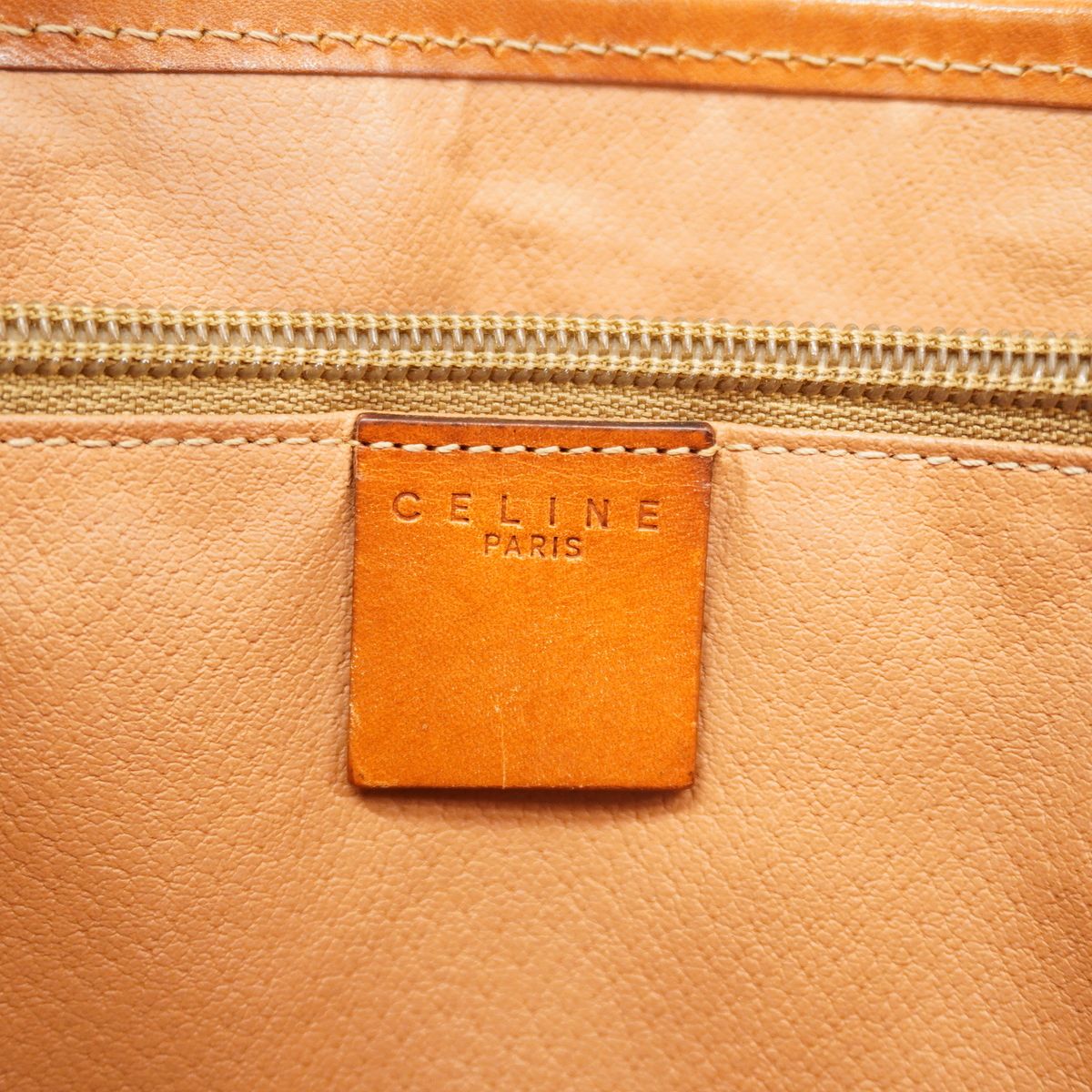 Celine Tote Bag Macadam Brown Gold — view 5