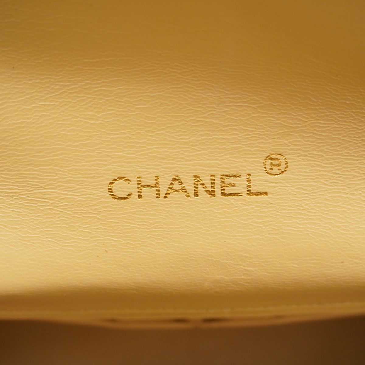 Chanel Shoulder Bag Quilted Lambskin Beige Gold — view 5