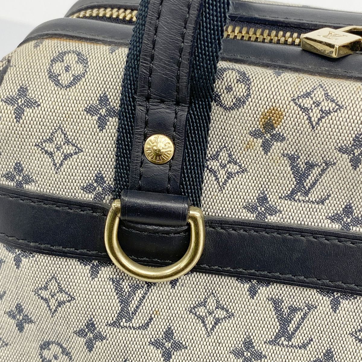 Louis Vuitton Handbag Monogram Mini Josephine PM Blue — view 7