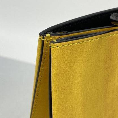 Fendi Tote Bag Shopping Leather Yellow Gold — view 7