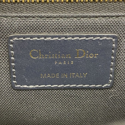 Dior Shoulder Bag Oblique Canvas Navy Gold — view 5