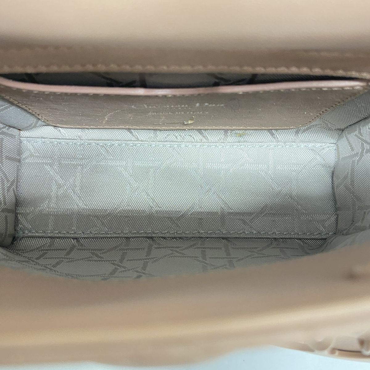 Dior Handbag Cannage Lady Dior Leather Pink Brown 2-Way Bag — view 4