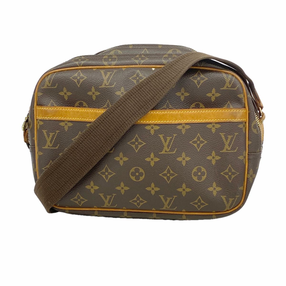 Louis Vuitton Shoulder Bag Monogram Reporter PM Brown