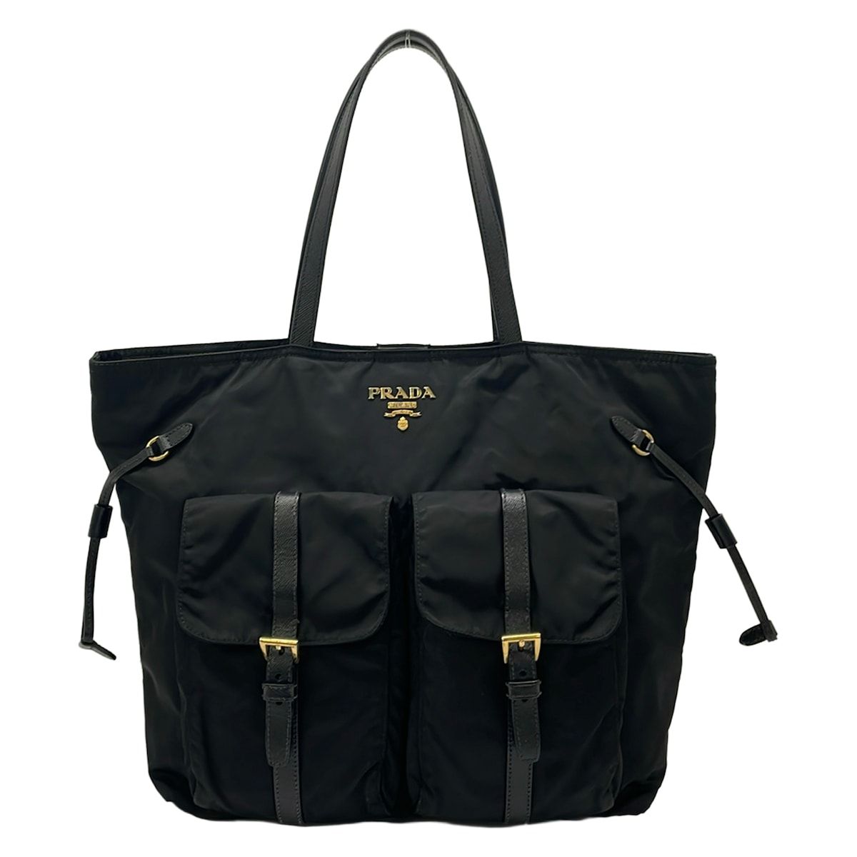 Prada Tote Bag Black Leather