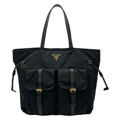 Prada Tote Bag Black Leather