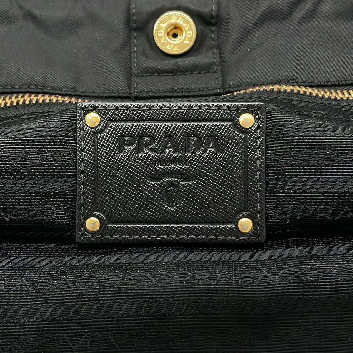 Prada Tote Bag Black Leather — view 8