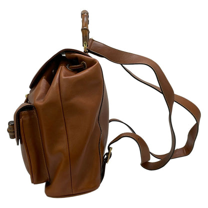 Gucci Backpack Bamboo Brown Leather — view 4