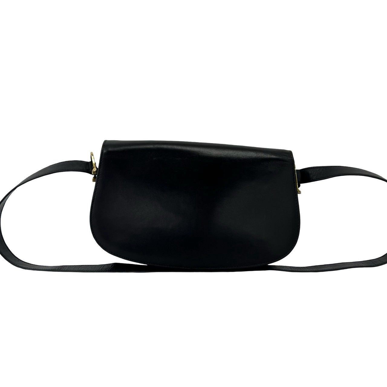 Gucci Vintage Logo Horsebit Leather Mini Shoulder Bag Pochette Black — view 3