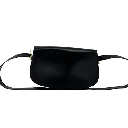 Gucci Vintage Logo Horsebit Leather Mini Shoulder Bag Pochette Black — view 3