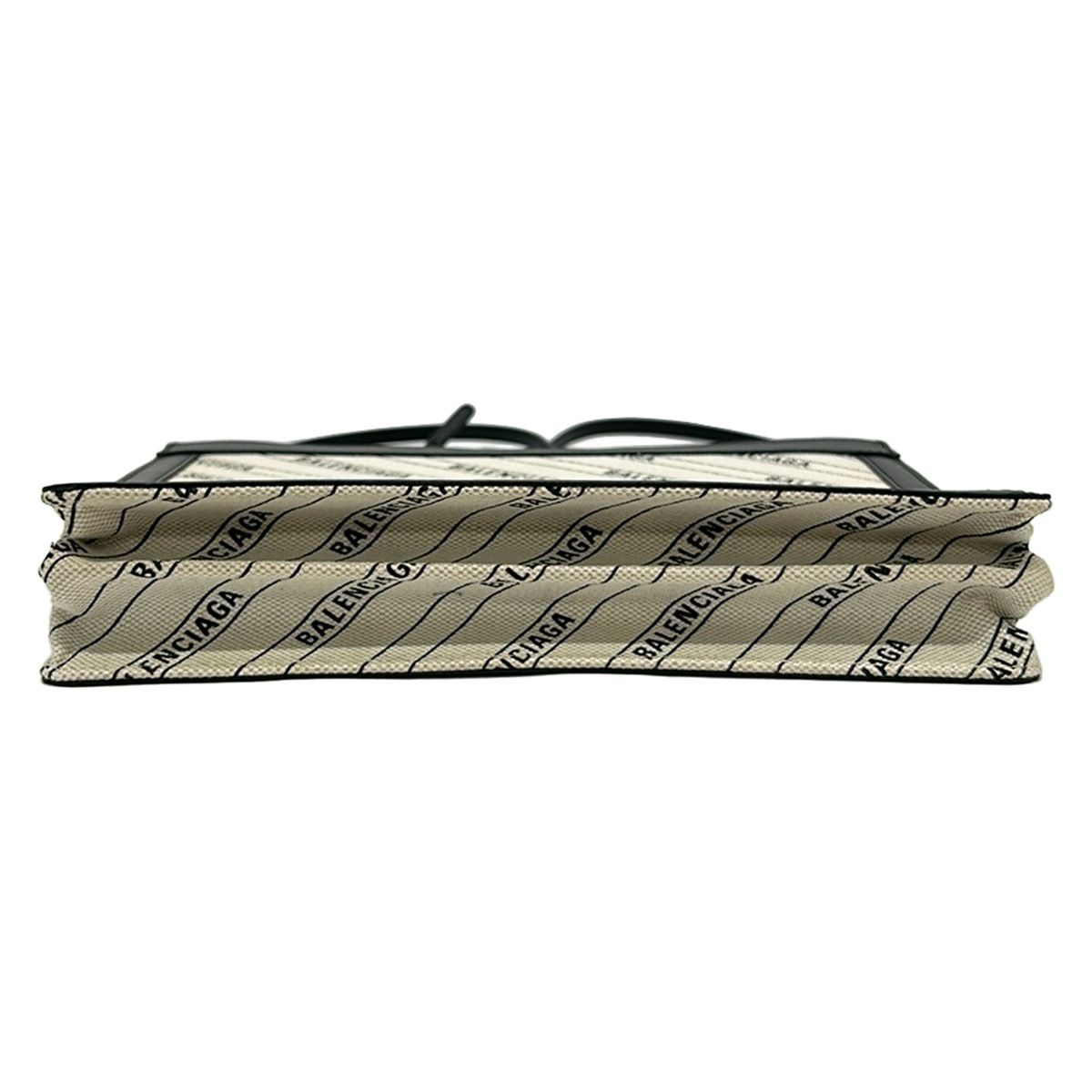 Balenciaga Shoulder Bag Navy Pochette Ivory Black Leather — view 5