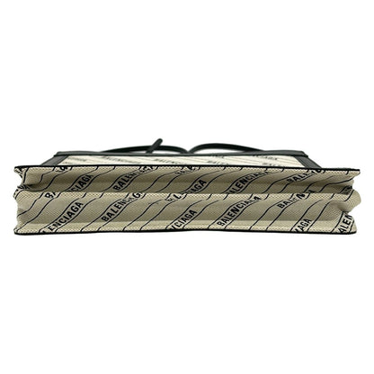 Balenciaga Shoulder Bag Navy Pochette Ivory Black Leather — view 5