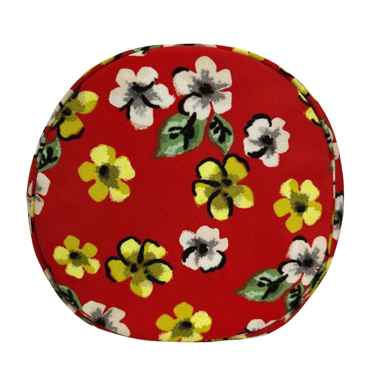 Balenciaga Drawstring Bucket Bag Red Yellow Multi Floral Pattern — view 5