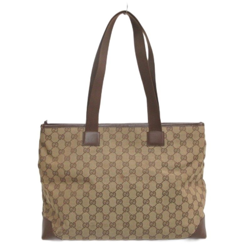 Gucci GG Canvas Tote Bag Brown — view 3