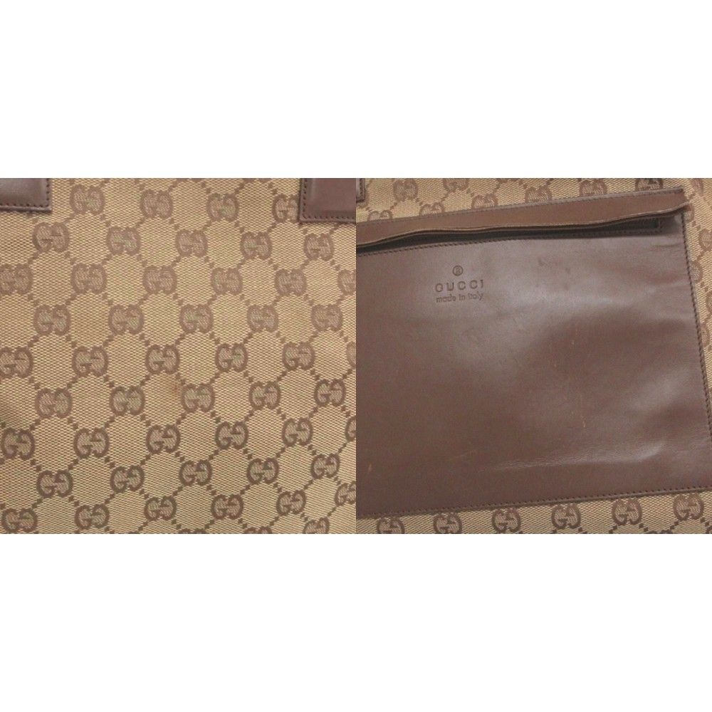 Gucci GG Canvas Tote Bag Brown — view 4