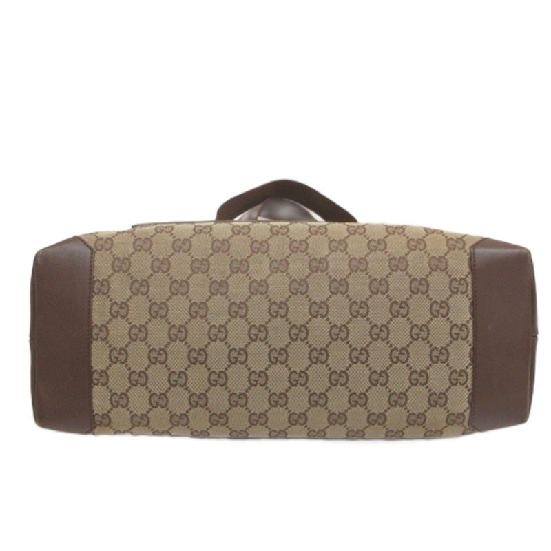 Gucci GG Canvas Tote Bag Brown — view 6