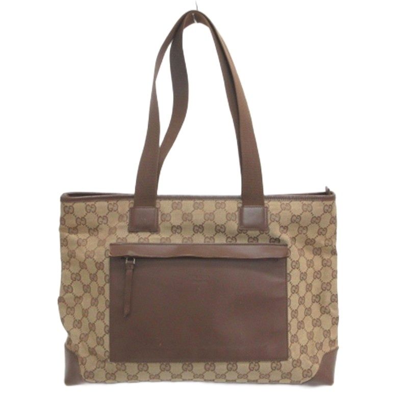 Gucci GG Canvas Tote Bag Brown