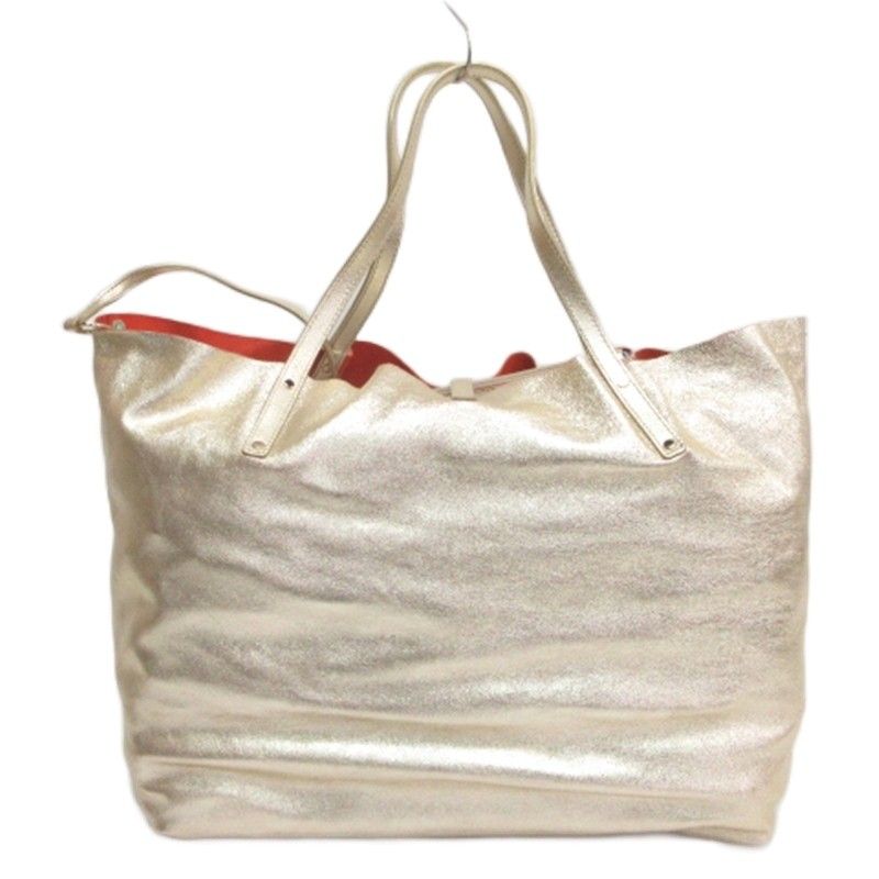 Tiffany & Co Reversible Suede Tote Bag Gold Color Orange — view 3