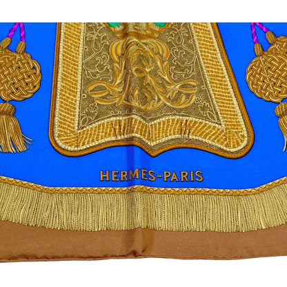 Hermes Carre 90 Poste Et Cavalerie Saber Decorative Bag Silk Scarf — view 7