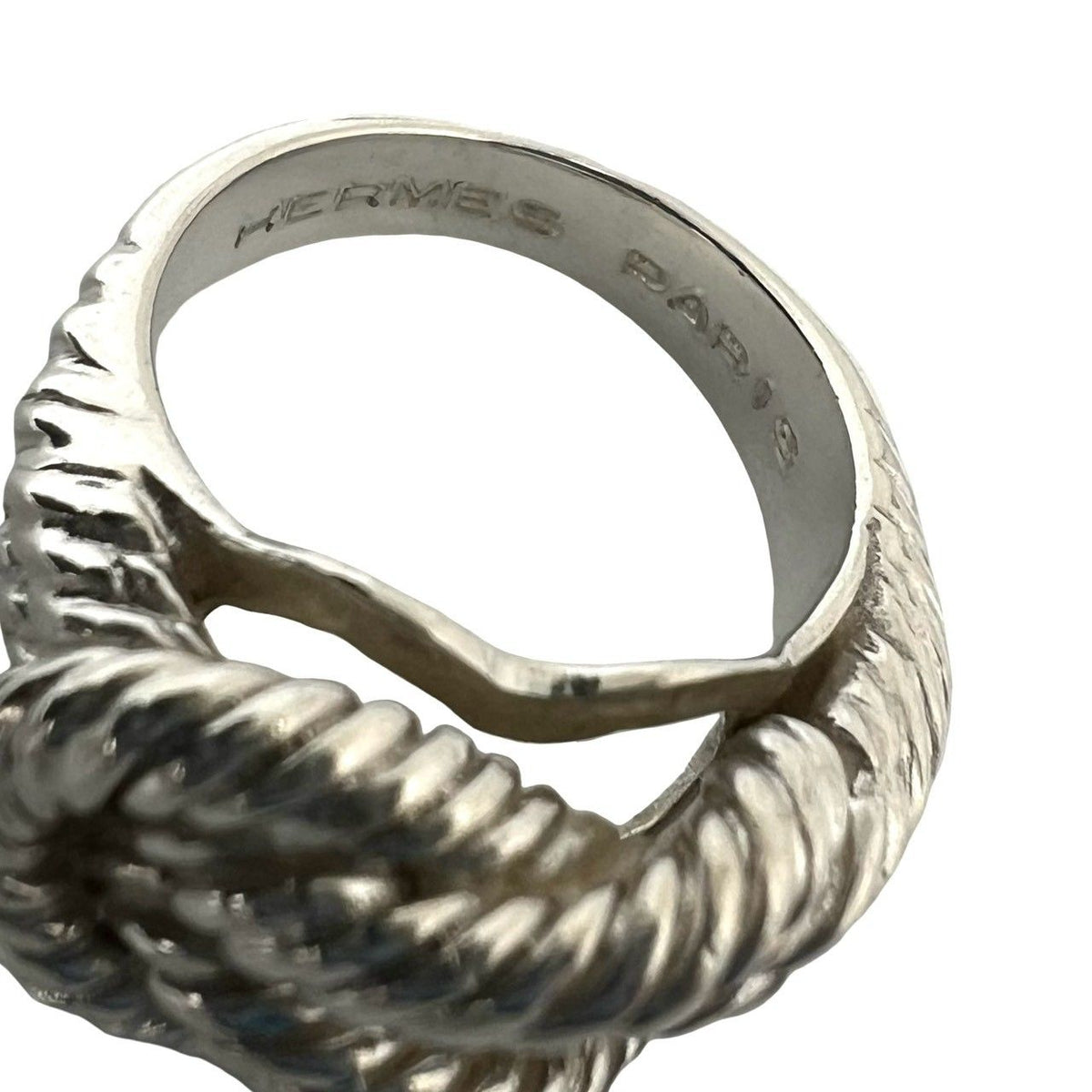 Hermes Vintage Audienne Ring 925 Sterling Silver — view 3