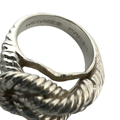 Hermes Vintage Audienne Ring 925 Sterling Silver — view 3