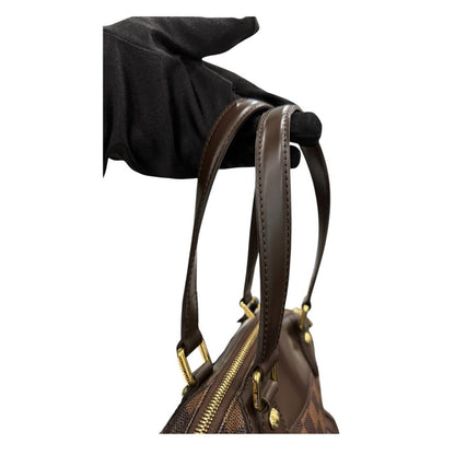 Louis Vuitton Damier Verona PM Brown Gold Leather Handbag — view 7