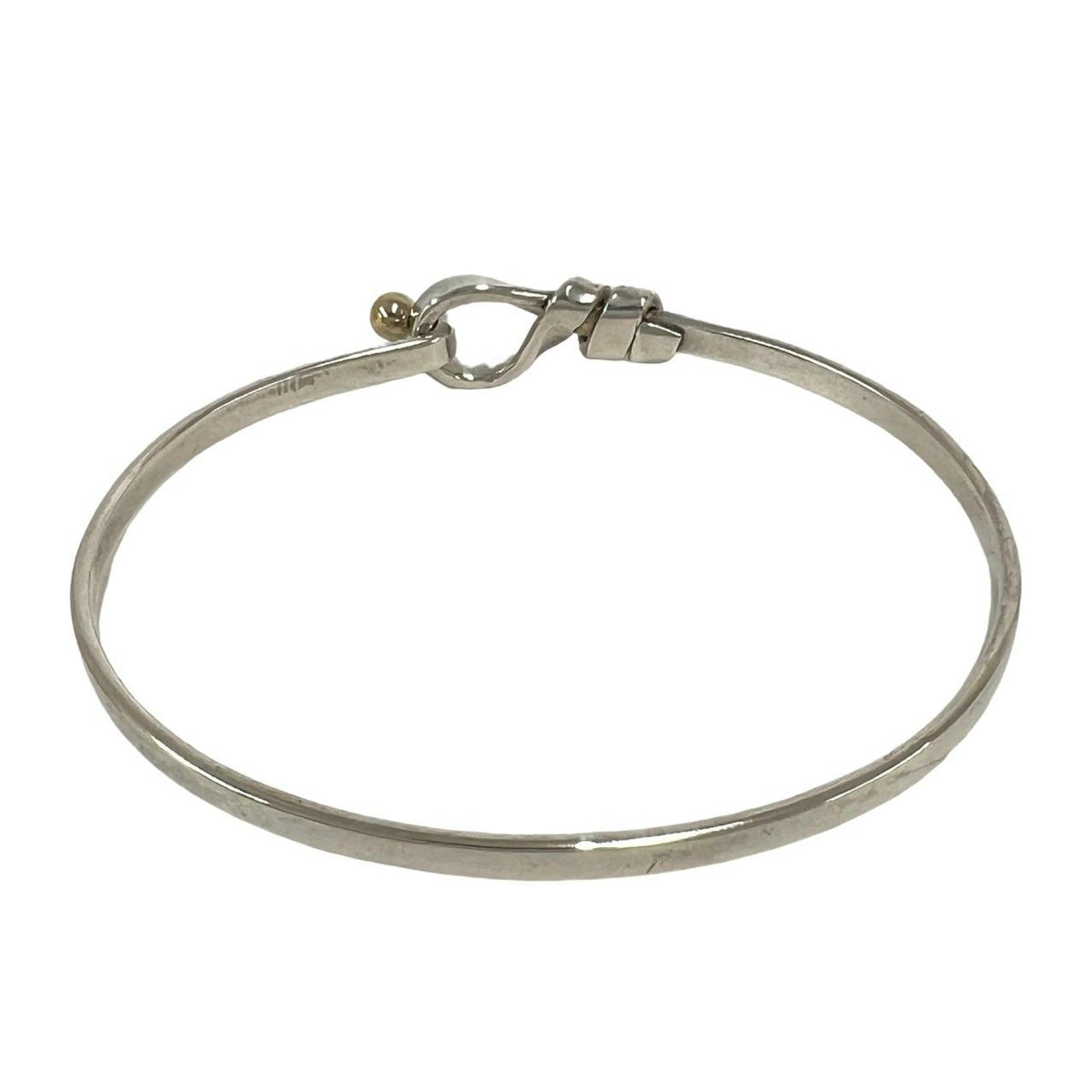 Tiffany & Co Vintage Hook Eye Bracelet Silver Yellow Gold — view 6
