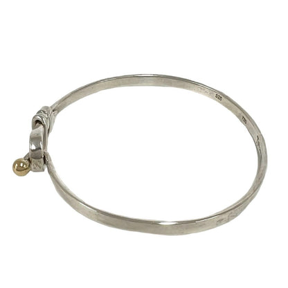 Tiffany & Co Vintage Hook Eye Bracelet Silver Yellow Gold — view 4
