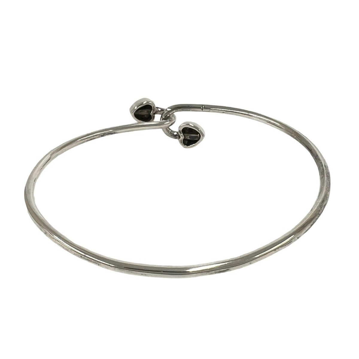 Tiffany & Co Solid Double Heart Bracelet Silver Yellow Gold — view 6