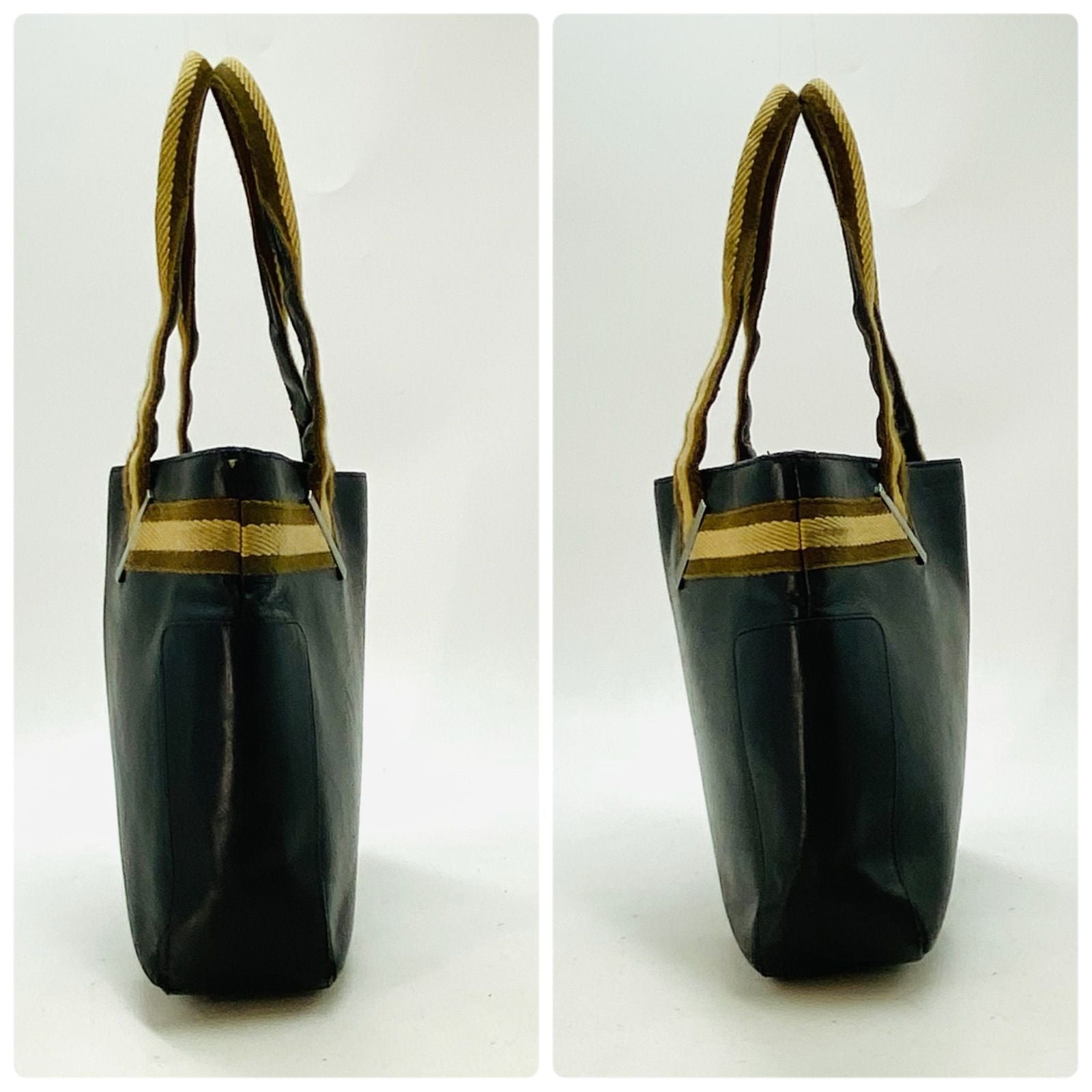 Gucci Tote Bag Sherry Line Strap Leather Black — view 4