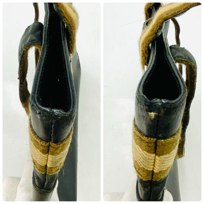 Gucci Tote Bag Sherry Line Strap Leather Black — view 7