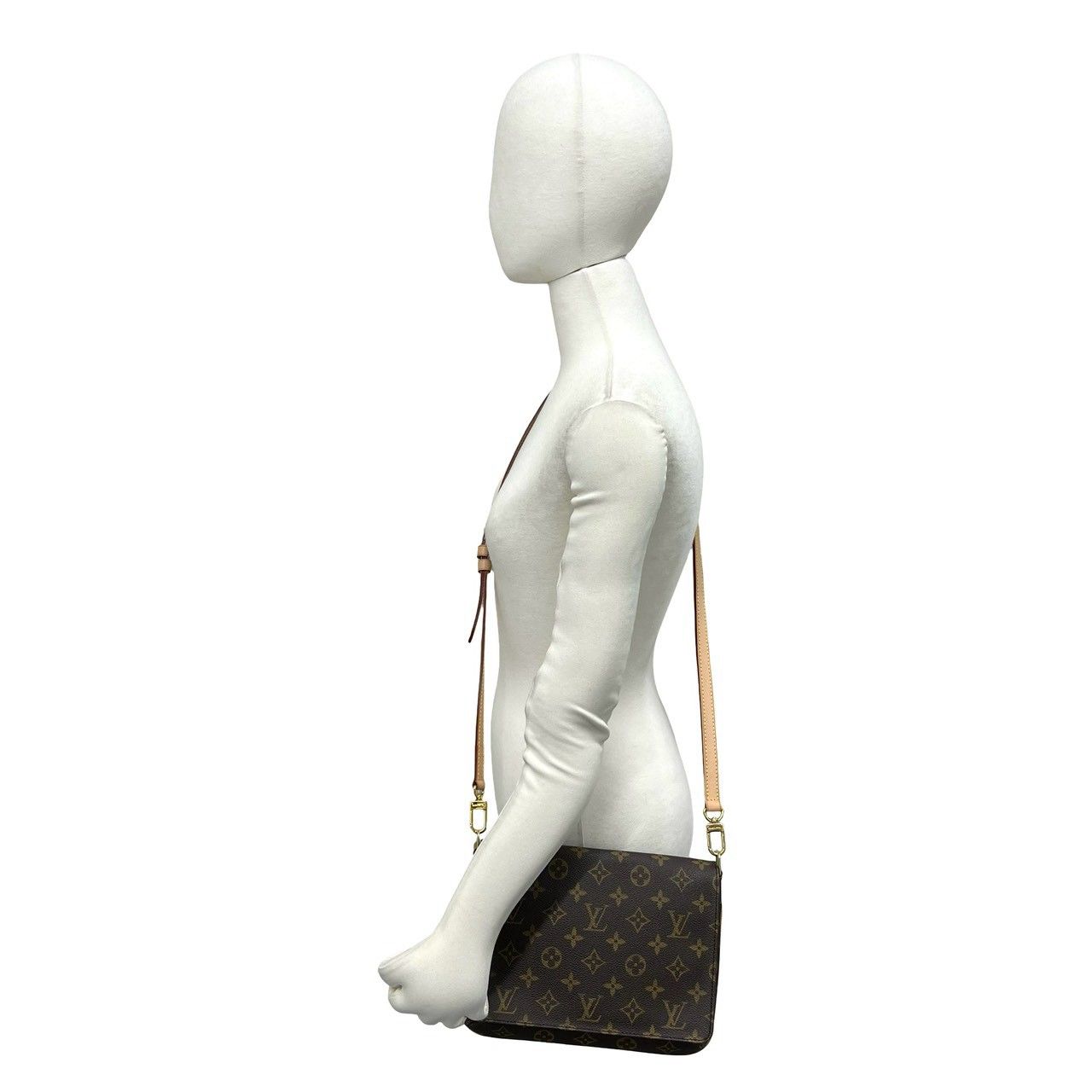 Louis Vuitton Monogram Logo Pattern Leather Mini Shoulder Bag Crossbody Brown — view 2