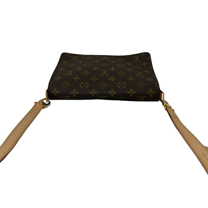 Louis Vuitton Monogram Logo Pattern Leather Mini Shoulder Bag Crossbody Brown — view 4