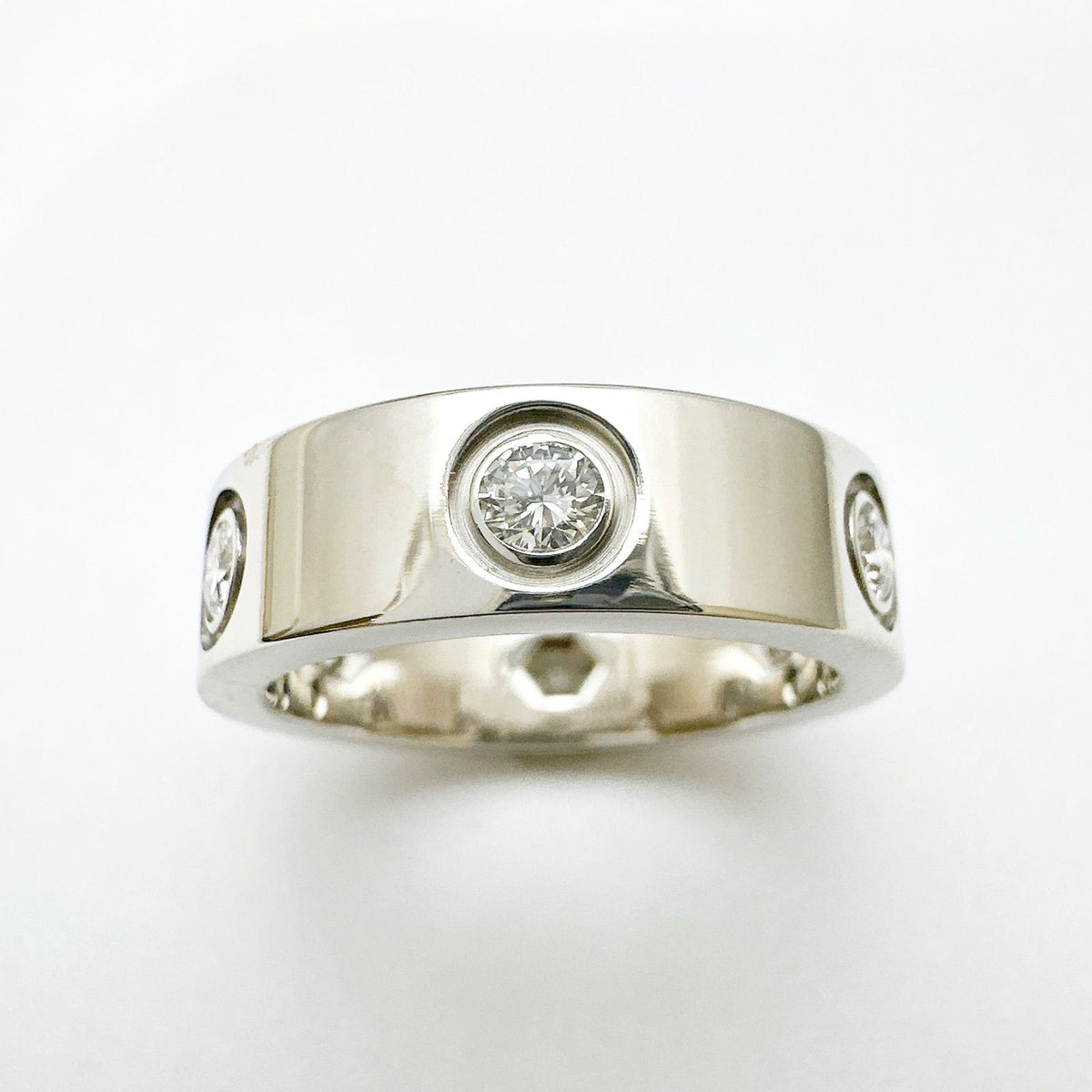 Cartier Love Full Diamond White Gold Ring — view 4