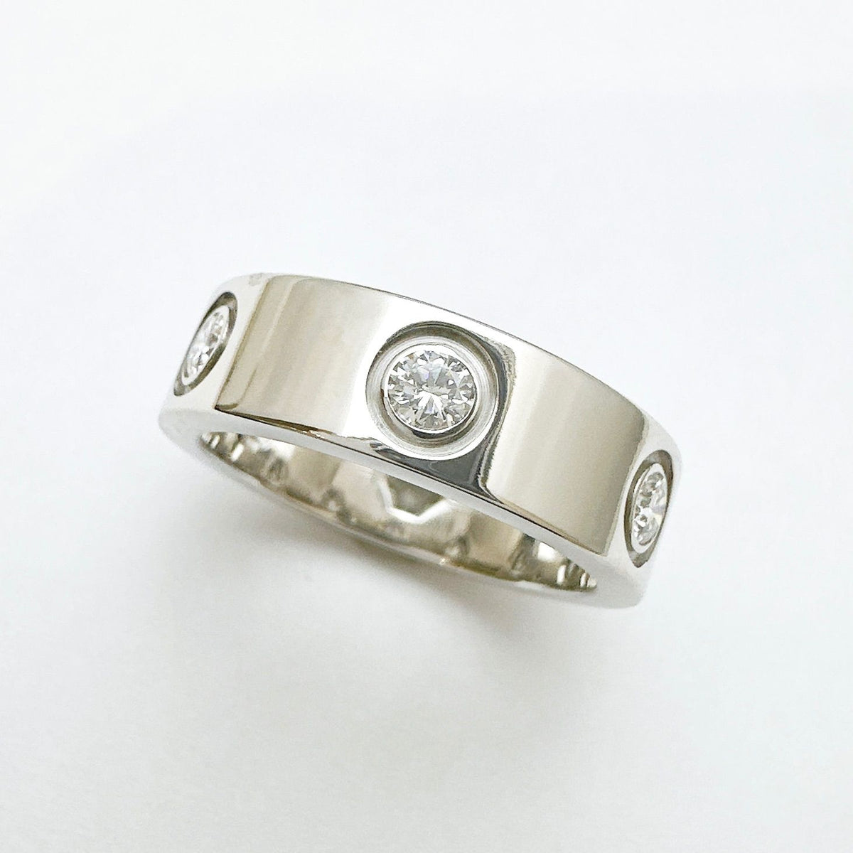 Cartier Love Full Diamond White Gold Ring — view 2