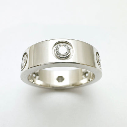 Cartier Love Full Diamond White Gold Ring — view 5