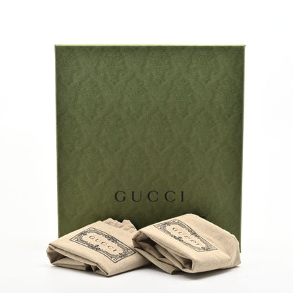 Gucci Short Boots Beige Black Side Gore GG Pattern Leather — view 6