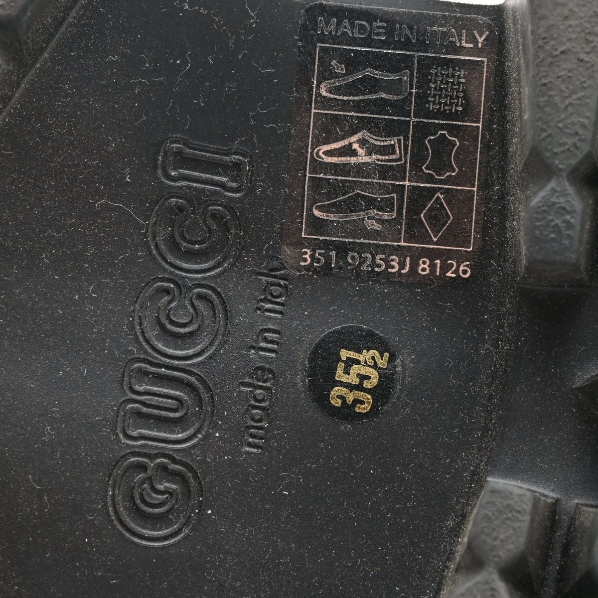 Gucci Short Boots Beige Black Side Gore GG Pattern Leather — view 5