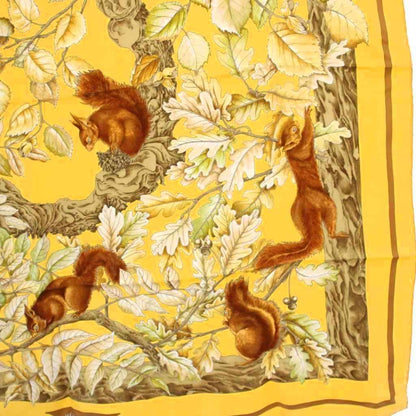 Hermes Carre 90 Casse Noisette Nutcracker Scarf Yellow — view 5